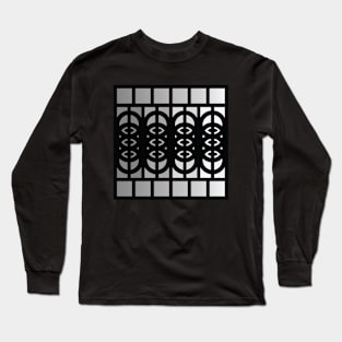 “Dimensional Cloning” - V.1 Grey - (Geometric Art) (Dimensions) - Doc Labs Long Sleeve T-Shirt